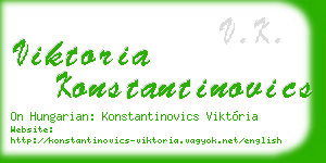 viktoria konstantinovics business card