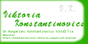 viktoria konstantinovics business card